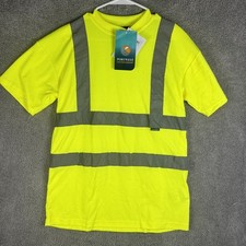 Portwest Shirt Mens Medium Hi Vis Reflective Safety Workwear Comfort