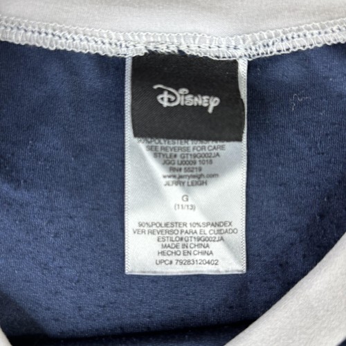 Disney Shirt Juniors Large Navy Mickey Mouse Long Sleeve Ringer Graphic Tee - Picture 4 of 7