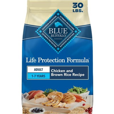 Premium Chicken Adult Dry Dog Food, 30 lb - Life Protection Formula, Healthy Nut