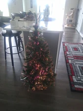 Kurt Adler 48 In Fiber Optic Christmas Tree Color Changing