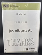 Stampin Up FOR BEING YOU Stamp Set Wood Unmounted Rubber 2015 Sale-A-Bration