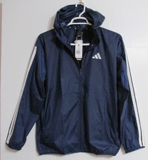 Men's adidas All Sport 3-Stripe Track Jacket Dark Blue/White Size MEDIUM