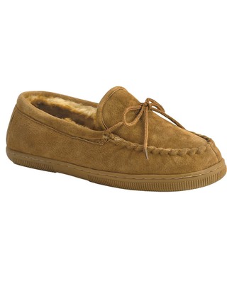 Lamo Footwear Men's Leather Moccasin Slippers - Moc Toe - P102M-92