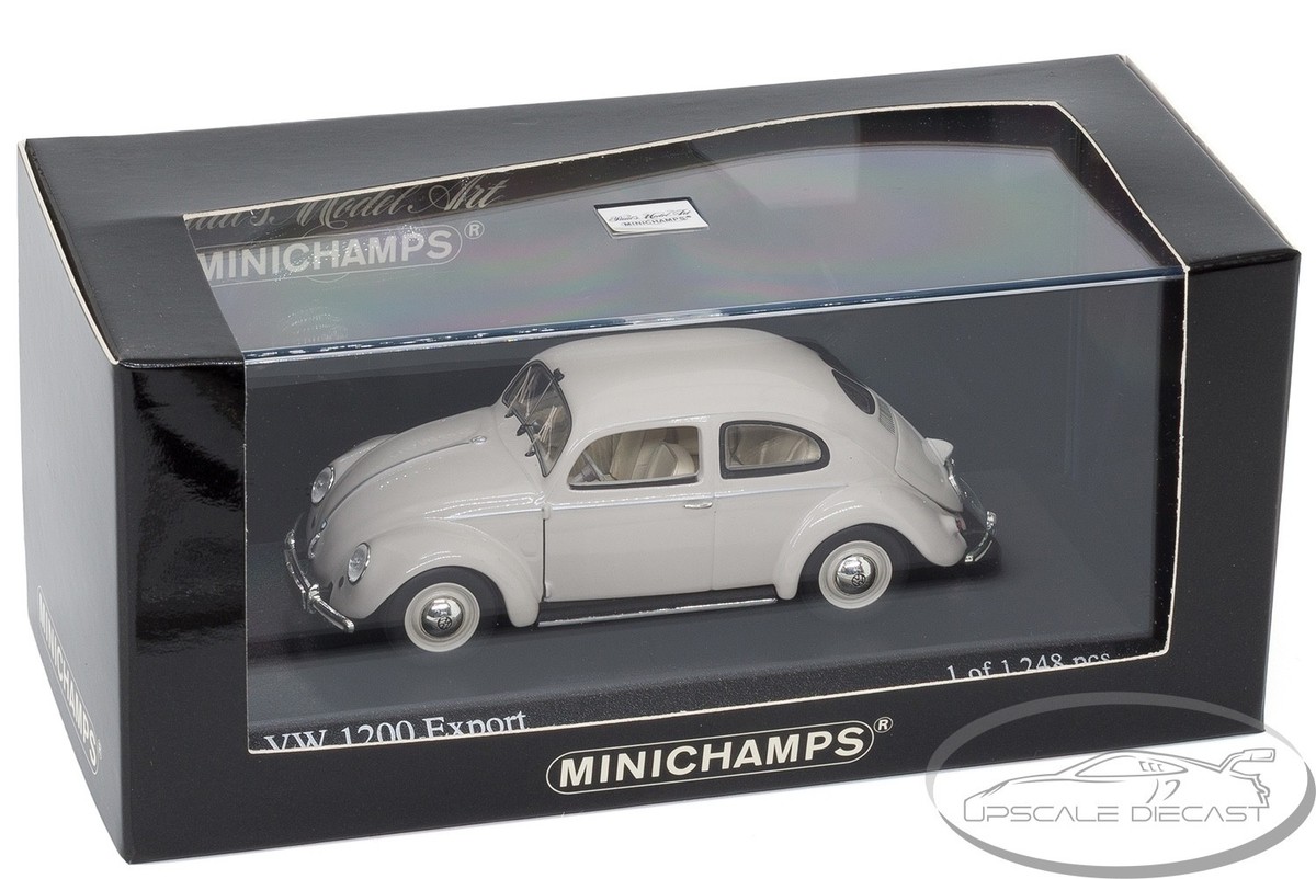 MINICHAMPS VW1/43 1200 Export 1951 グレー Minichamps 1/43 1952 VW 1200 Split Oval Export Pearl Gray