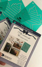 Retired Creative Memories 5" LEAF Journalling TEMPLATE  INSTRUCTION CARD Green