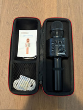 NEW BONAOK Karaoke Microphone Portable Wireless Bluetooth Open Box
