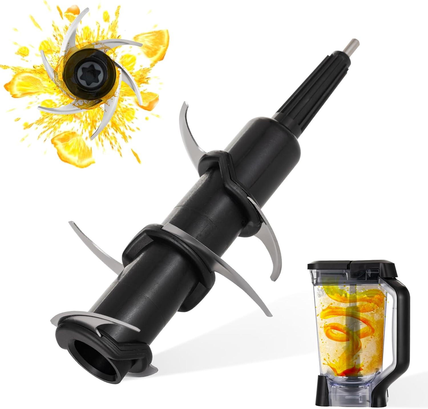 Blender 6 Blade Replacement Parts for Ninja 72 OZ Pitcher, Blender Accessories C