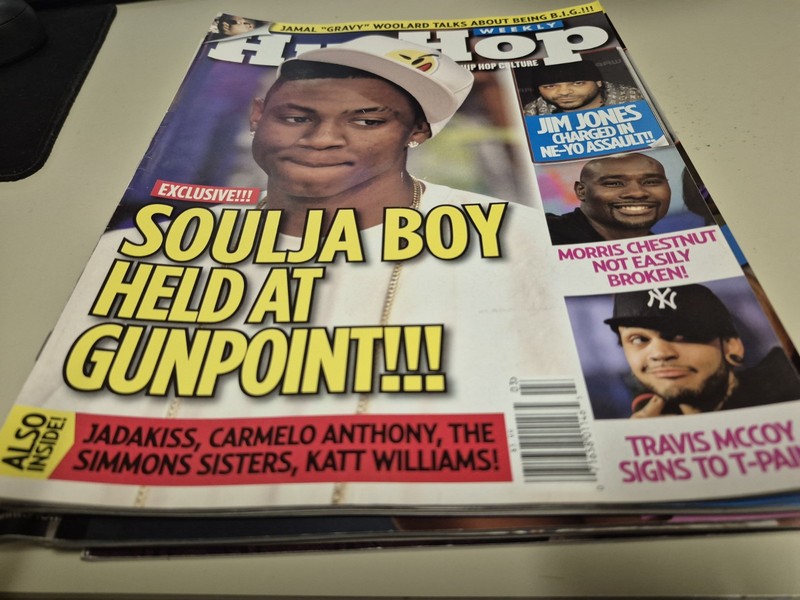 Hip-Hop Weekly magazine Soulja Boy Jim Jones Morris Chestnut Travis McCoy 
