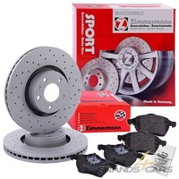 Zimmermann SPORT-BREMSSCHEIBEN Gelocht Ø310 + BelÄGe Hinten 31750835