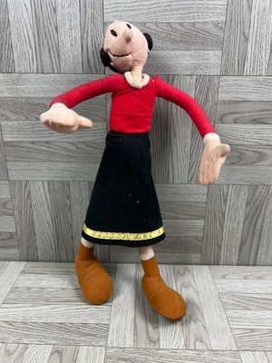 Biegsamer Plüsch - Olivenöl - Popeye - Stofftier - Vintage 2002 - Marke Kelly Toy