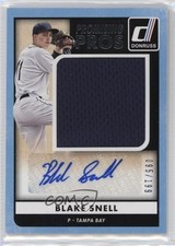 2016 Donruss Promising Pros Materials Signatures 95/199 Blake Snell Auto ez6