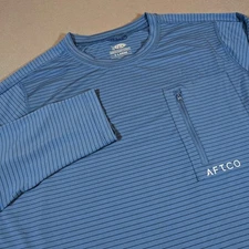 AFTCO Channel Performance Shirt Mens XL Pocket Fishing Sun Outdoor