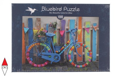 PUZZLE MEZZI DI TRASPORTO BLUEBIRD MY BEAUTIFUL COLORFUL BIKE 1000 PZ