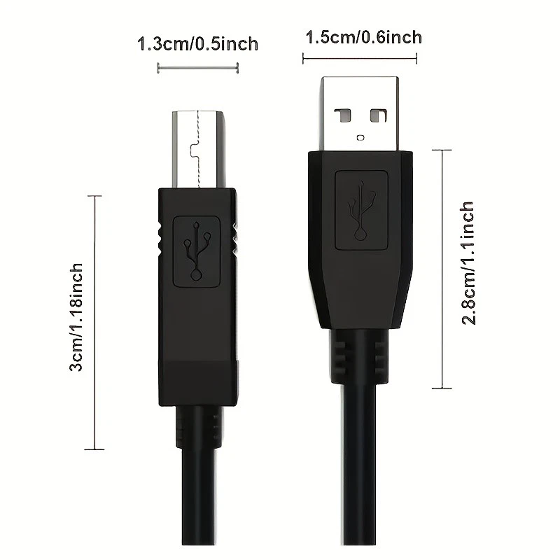 NEW USB 2.0 A TO B High Speed Printer Scanner Premium Cable Cord 1.5m - Image 4 of 4