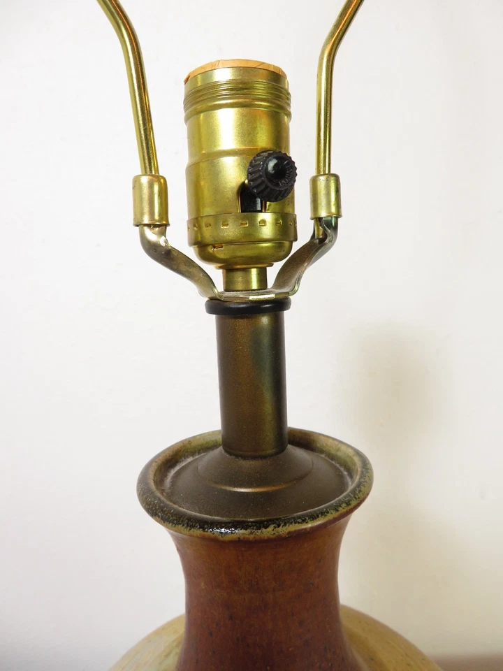 LÁMPARA DE MESA DE GRES DE CERÁMICA ESTUDIO MEDIADOS DE SIGLO Arte Cerámico, Danés Moderno Foto 4 de 4