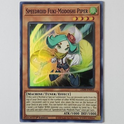 Speedroid Fuki-Modoshi Piper - LED8-EN002 - NM - Super Rare - 1st ed - Yugioh