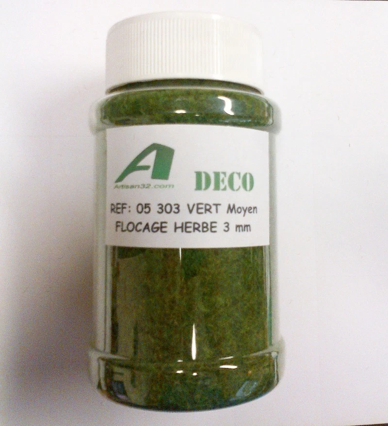 FLOCAGE HERBE POIL 3MM VERT MOYEN - Artisan32 - 05303 - Photo 1/1