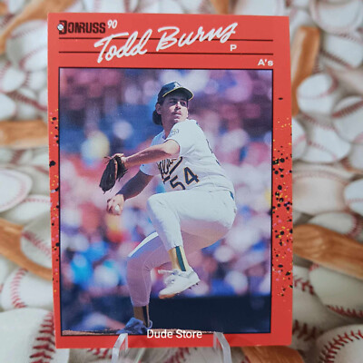 1990 Donruss - Todd Burns #446 - Oakland Athletics