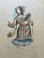 Gli Archeologi, 1969 Litografie originali firmate a mano di Giorgio De Chirico