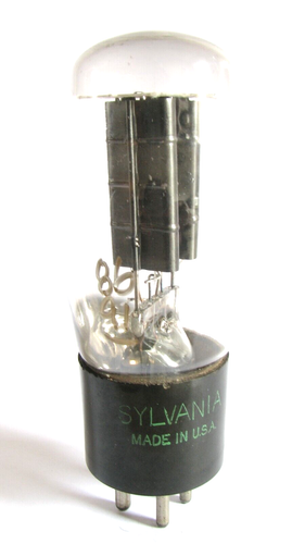 1950+/- Sylvania Type-80 Coke Bottle Rectifier Tube - 539B tests @ 86/91, Min:54