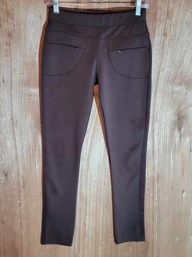 Saya Women’s Leggings Size M Skinny Stretch Mid Rise Brown Activewear