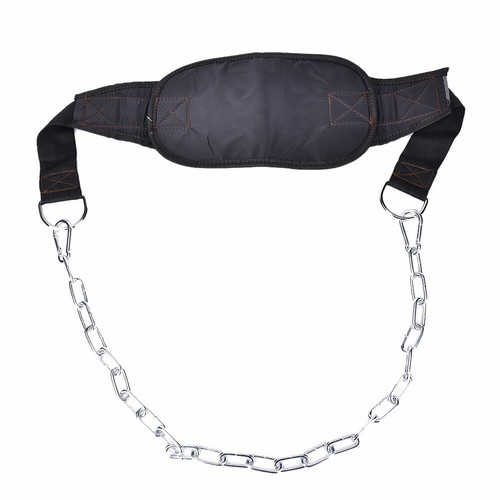 Dipping Belt Chain Gym Fitness Dip Weight Lifting Building - Black JOBLE NM - Picture 12 of 12