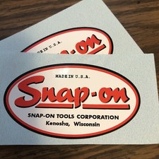 Compatible With Decal For Vintage Snap On Tool Box Oval Shape Lot Of 2 2 12