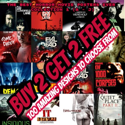 Die besten Horrorfilmplakate aller Zeiten Drucke Wandbilder Wohndeko
