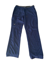 Barco Greys Anatomy Navy Scrub Pants Flawed Size Women s Medium Elastic Waist