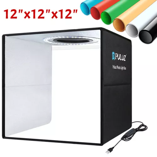 24" LED Photo Studio Light Box Portable Folding Photography Shooting Tent Kit - Bild 61 von 84