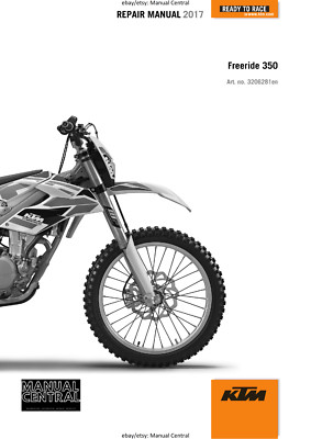 KTM MOTORRAD 2017 - FREERIDE 350 - WERKSTATT SCHECKHEFT - NACHDRUCK