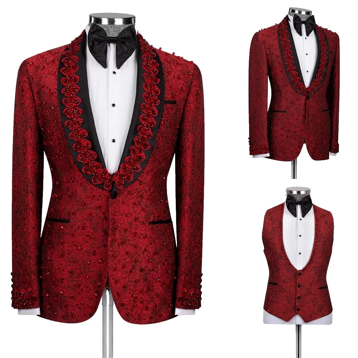 Handmade Cotton Floral Suits & Blazers for Men