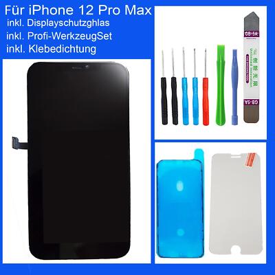 Display für iPhone 12 Pro Max LCD TFT Retina Display Schwarz Black