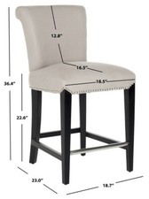 Safavieh SETH COUNTER STOOL, Reduced Price 2172730025 MCR4509B