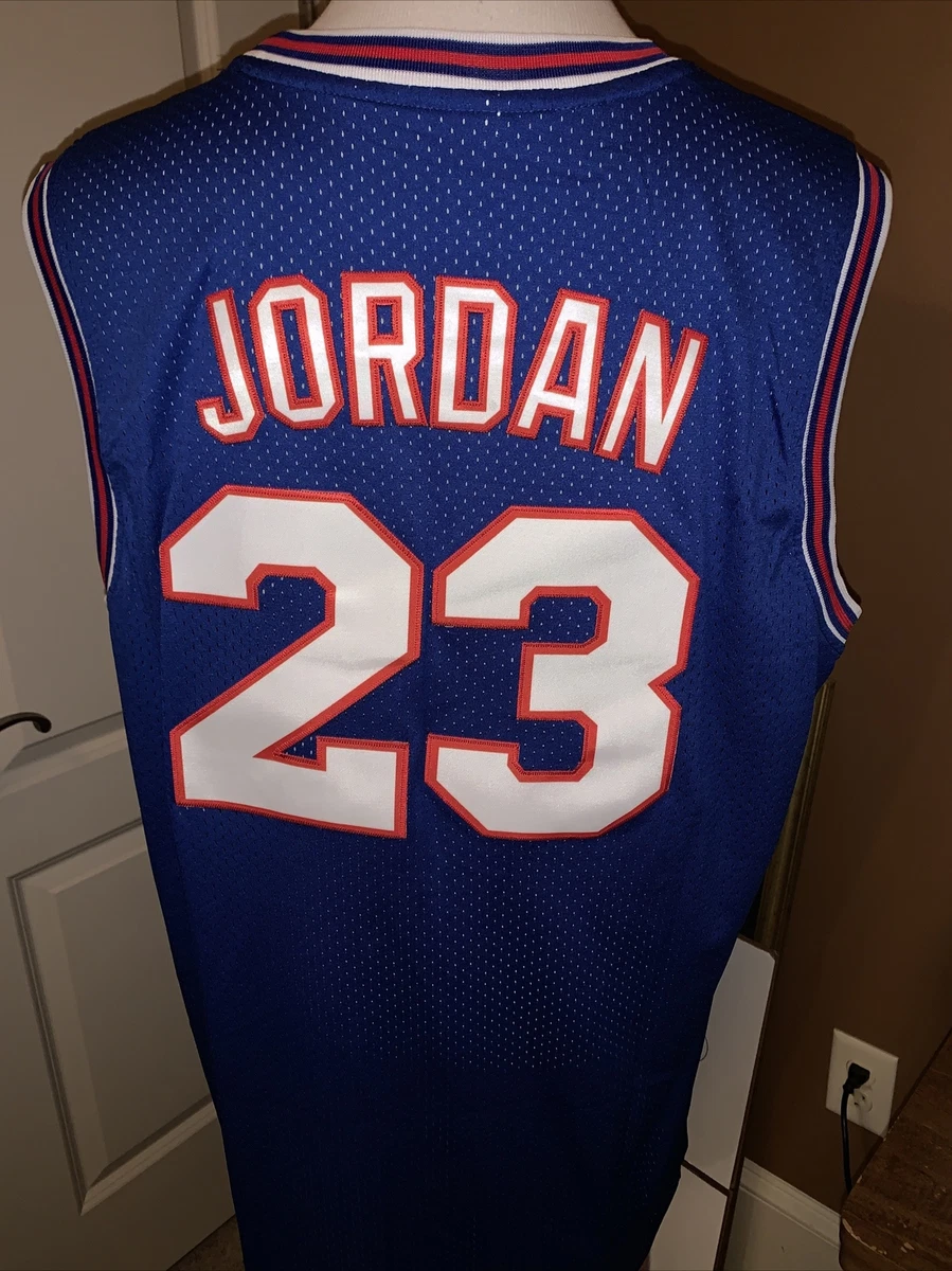Michael jordan blue jersey sales