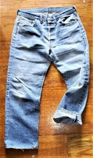 Vintage Mens Levi's 501 Selvedge 6 Jeans 1980s 35"x31"