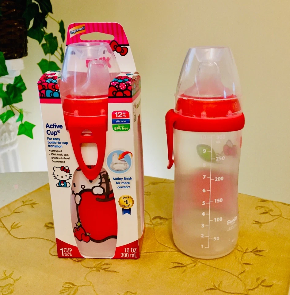 Hello Kitty NUK Learner Sippy Cup Soft Spout, BPA-Free, 1 Cup 10 Oz, Rare HTF - Image 3 of 4