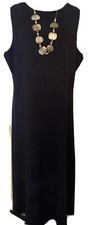 knit  Maxi dress. size 2XL. Tag Removed. Across Chest 24 In. Dark Blue L 54”