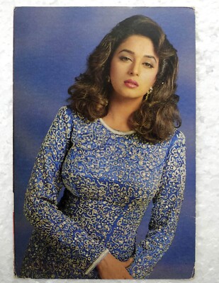 Bollywood India Actress Madhuri Dixit Rare Old Original Postcard Post card Star