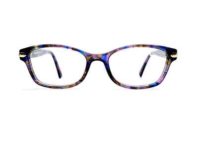 New Coach Purple Tortoise Confetti Rectangular Glasses HC6065 5288 49 17 135