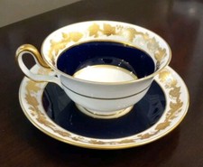 Wedgwood Whitehall Mazarine Blue Bone China Saucer 5in — listing 2