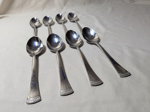Set 8 cucchiaini zuppa LENOX PORTOLA da tavola 18/10 posate inox lucido 7" - Foto 3 di 14