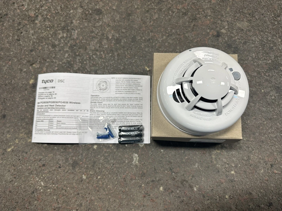 PowerG Smoke and Heat Detector, heat alarm