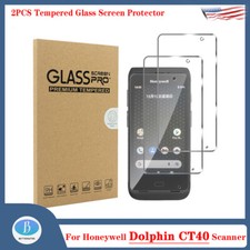 2PCS Tempered Glass Screen Protector for Honeywell Dolphin CT40 Scanner New