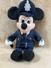 Disney Mickey Mouse Policeman Mickey Mini Bean Bag Stuffed Plush Toy 8  Blue
