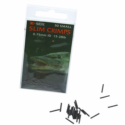 Drennan E-SOX Slim Crimps Quetschhülsen Klemmhülsen 15-40LB 0,75-1,10mm 50Stück