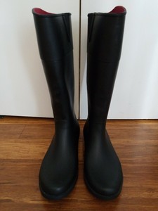 tommy hilfiger black rain boots