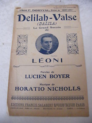 Partition Delilah Walzer Léoni