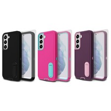 For Samsung S22 S22 S22 Ultra Heavy Duty Shockproof Kickstand Case Screen Cover