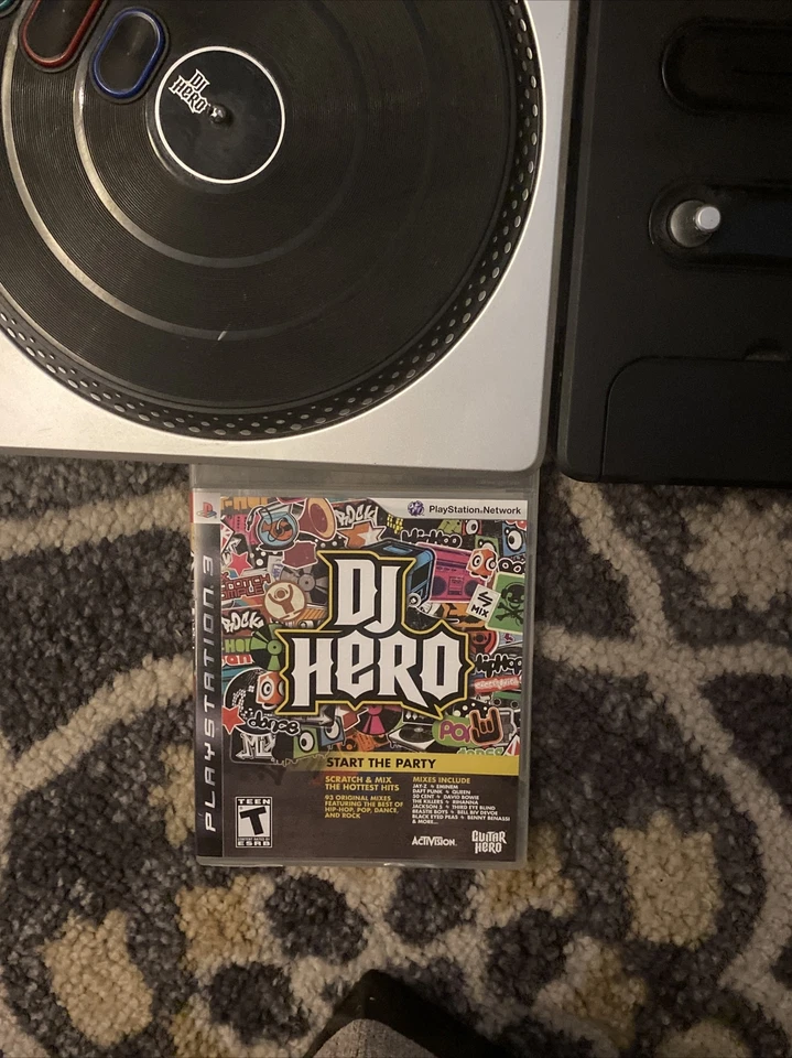 Controlador tocadiscos inalámbrico DJ Hero para PS3 + DJ Hero juego sin caja Foto 4 de 4